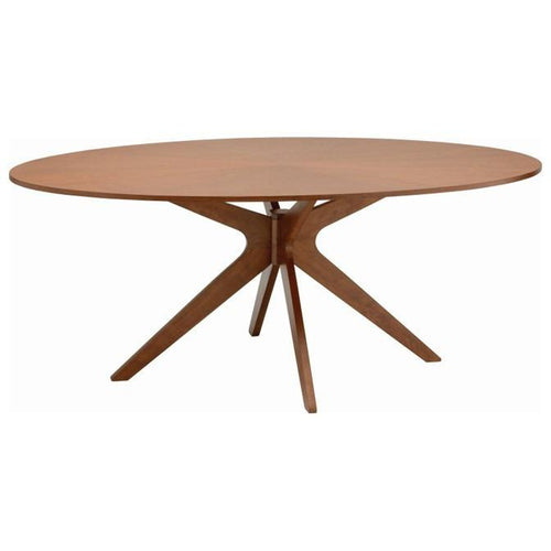 Conan Oval Dining Table In Cocoa