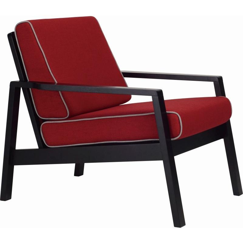 Latio Lounge Chair In Crimson