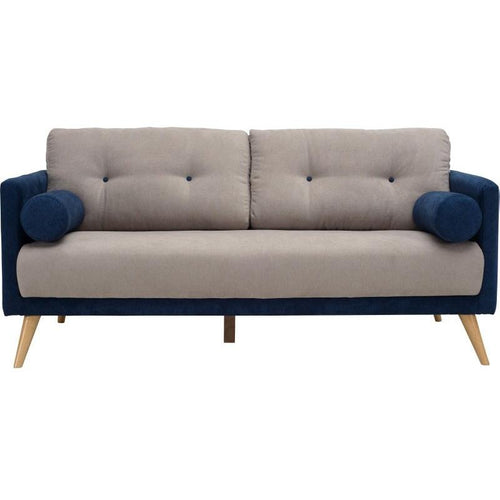 Lancer 2 Seater Sofa In Midnight Blue & Light Grey