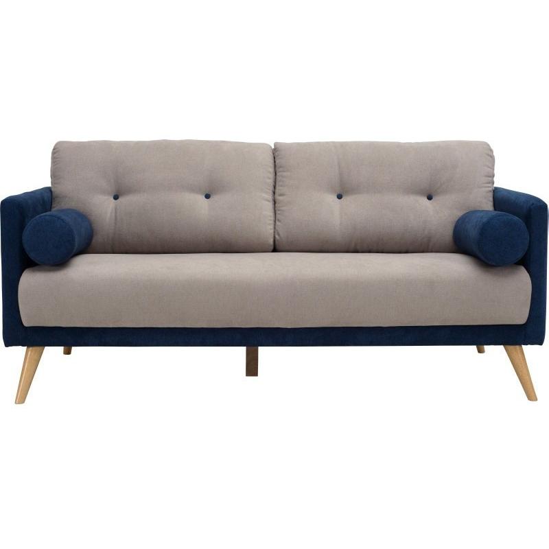 Lancer 2 Seater Sofa In Midnight Blue & Light Grey