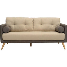 Lancer 2 Seater Sofa In Midnight Blue & Light Grey