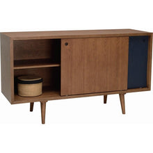 Locke Sideboard In Cocoa & Marine Blue