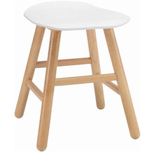 Hetty Stool in Lacquered White 