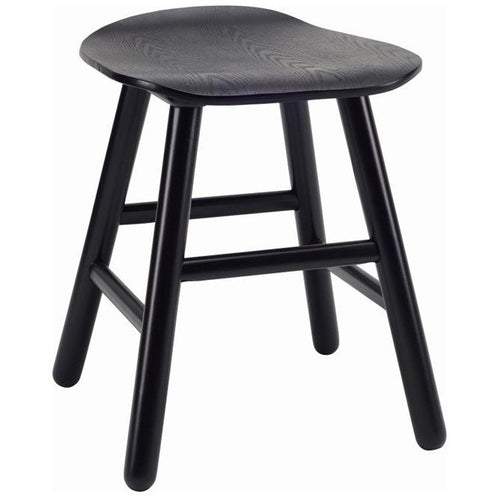 Hetty Stool in Black Ash Veneer 