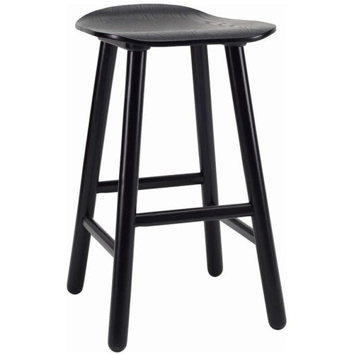 Hetty Stool In Black Ash Veneer 