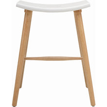 Hollis Stool in Lacquered White 