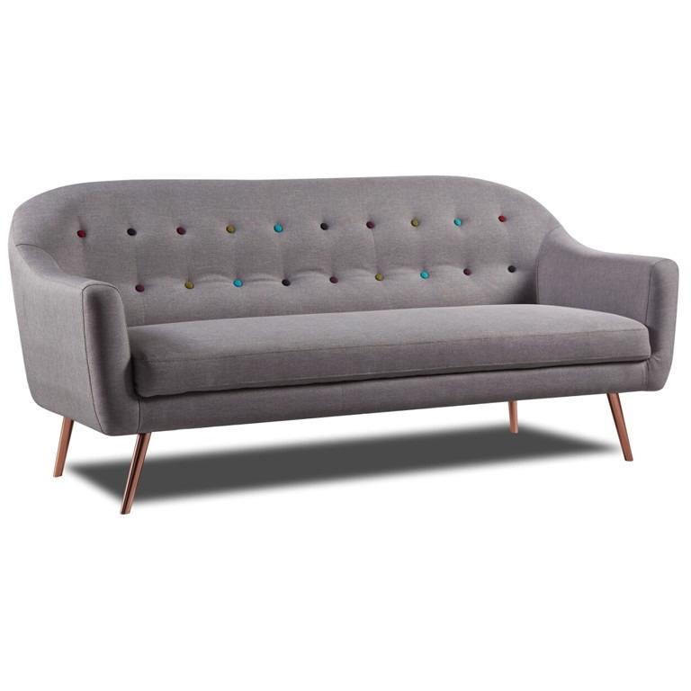 3 Seater Sofa In Light Grey