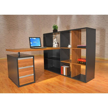 Modern Workstation with Display Cabinet
