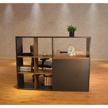 Niven Modern Workstation with Display Cabinet - 160cm