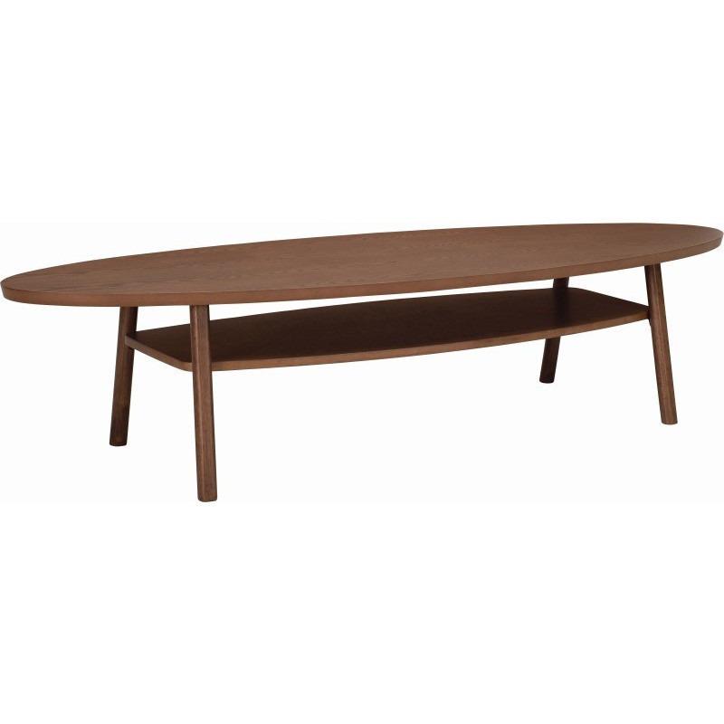 Saylor Oval Coffee Table In Cocoa