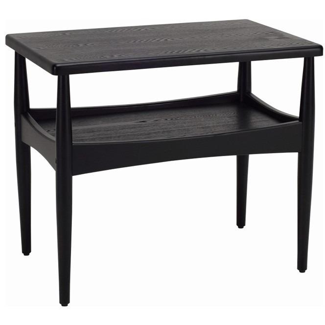 Hobbit High Side Table In Black Ash Veneer