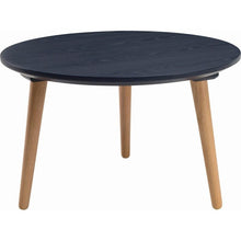 Carsyn Round Coffee Table In Marine Blue