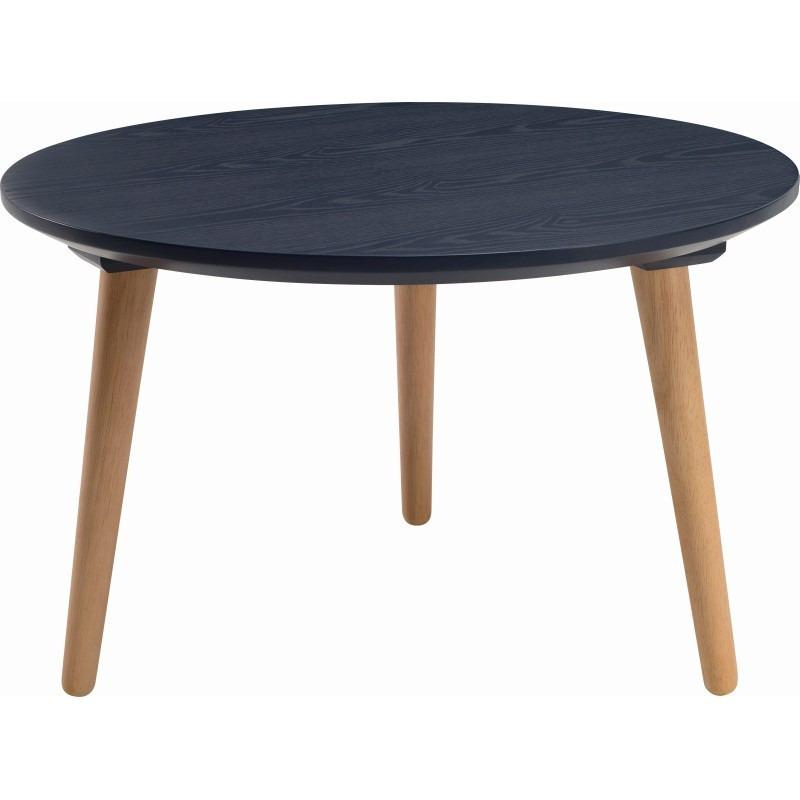 Carsyn Round Coffee Table In Marine Blue