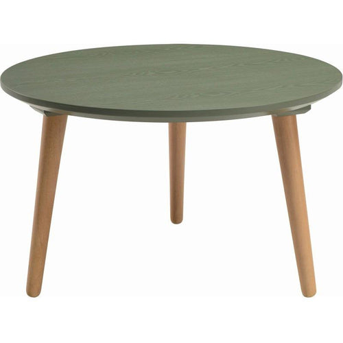 Carsyn Round Coffee Table In Pickle Green