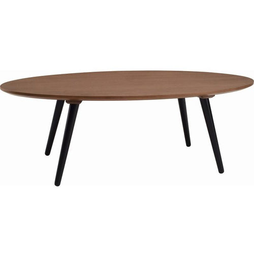 Carsyn Oval Coffee Table In Cocoa