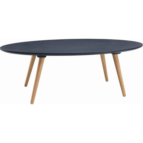 Carsyn Oval Coffee Table In Marine Blue