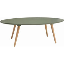 Carsyn Oval Coffee Table In Pickle Green
