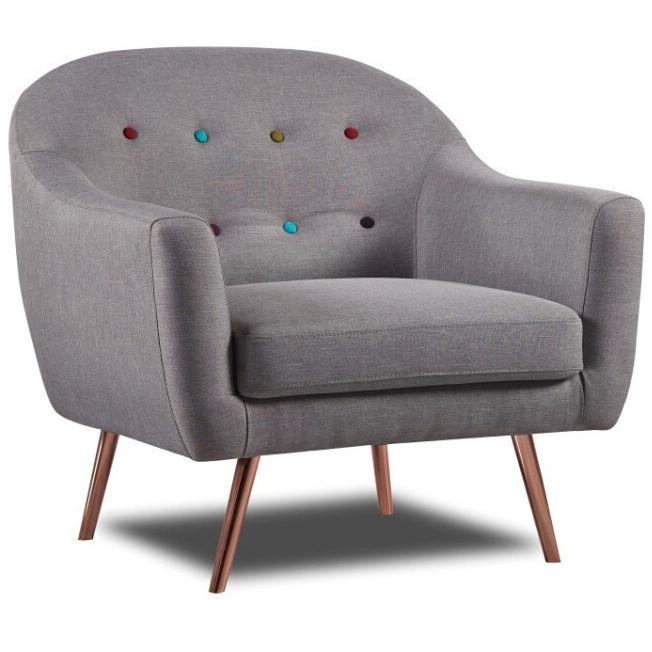 Lounge Chair In Light Grey