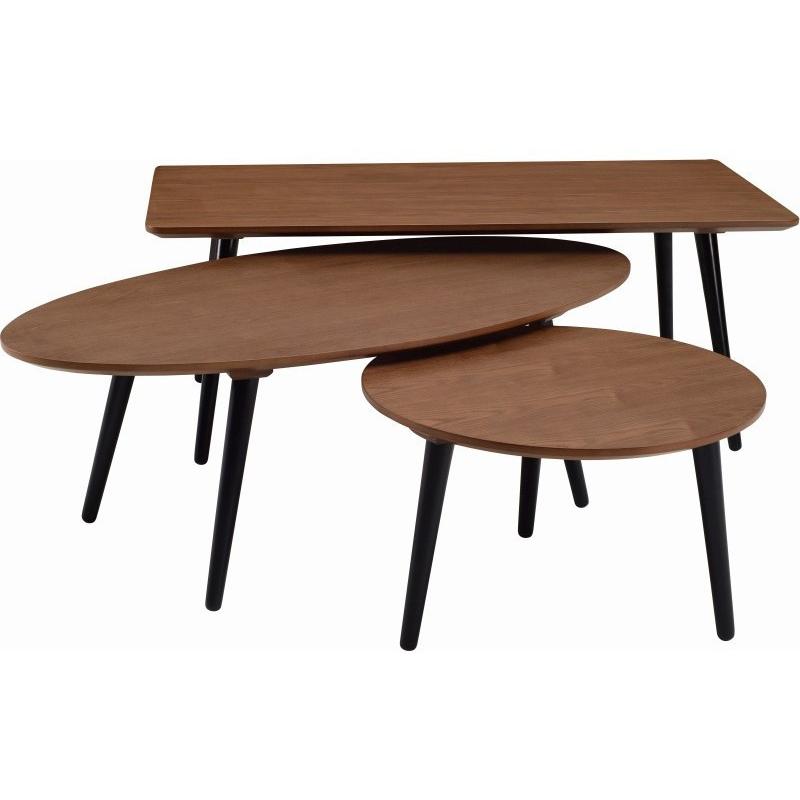 Carsyn Coffee Table Set In Cocoa