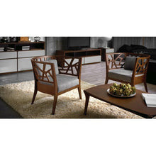 Jenifer Round Back Lounge Chair in Ruby
