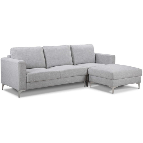 Rummer 3 Seater Sofa + Ottoman - Grey