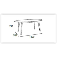 Oval Dining Table In Taupe Grey