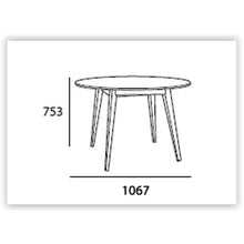 Platon Round  Dining Table In Cocoa