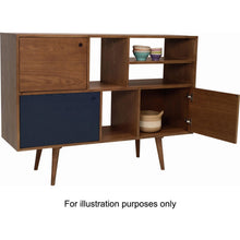 Locke Tall Sideboard In Penny Brown & Natural