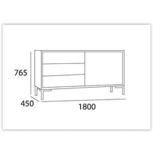 Randy Sideboard in White and Yellow | innovatec Melbourne, Sydney, Brisbane, Adelaide & Perth