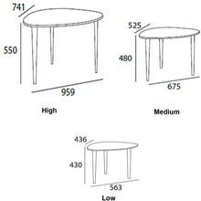 Corey Ocassional Table Set In Black