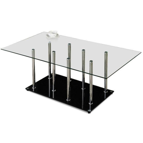 Camila Glass and Chrome Coffee Table | innovatec Melbourne, Sydney, Brisbane, Adelaide & Perth