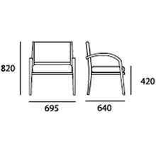 Jenifer Lounge Chair in Pebble