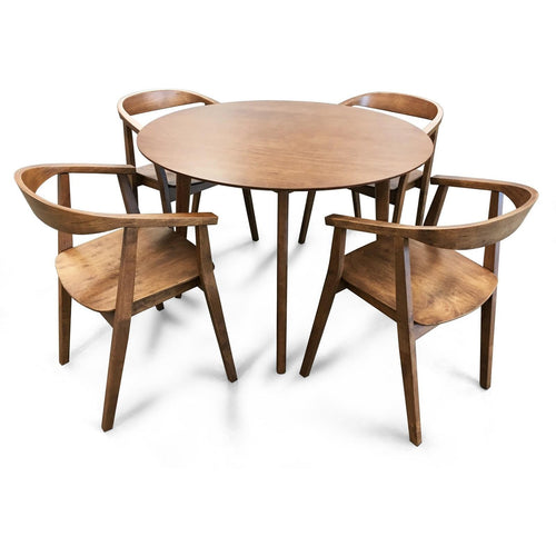 Arthur Round Table With 4 Greta Chairs