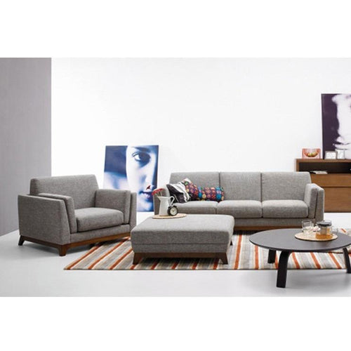 Finn Lounge Set in Pebble (3S+1S+Ottoman)