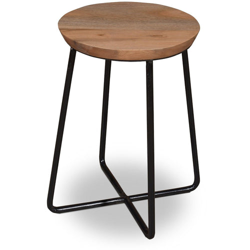 Nina Iron & Wood Stool