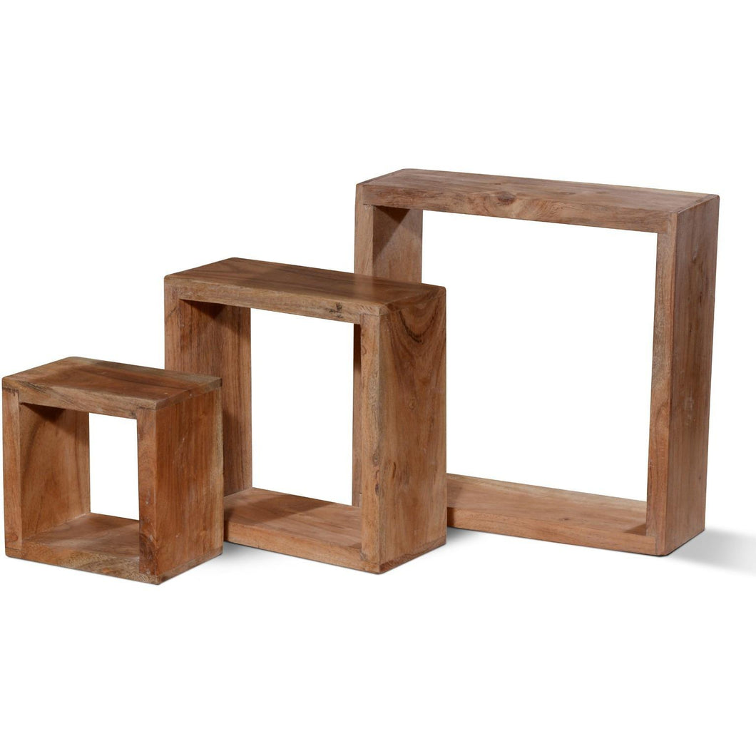 Wooden Wall Rack (Set of 3)