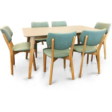 1.5M Dekel Table W/  6 Winta Chairs 