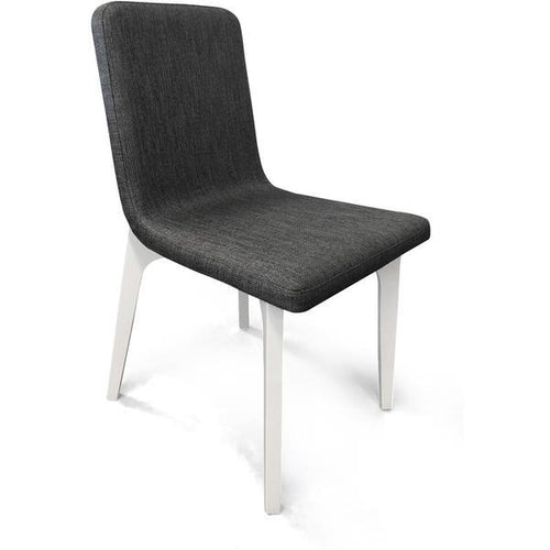 Elsie Dining Chair - White + Dark Grey