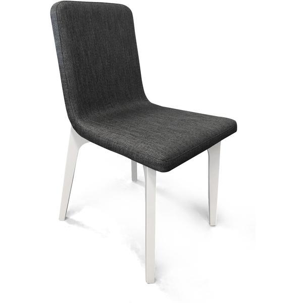 Elsie Dining Chair - White + Dark Grey