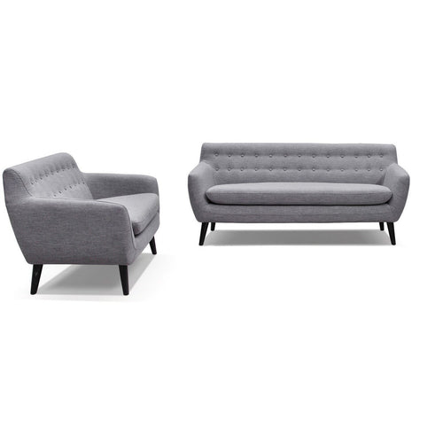 Retro Buttoned Lounge Suite (3+2+1)