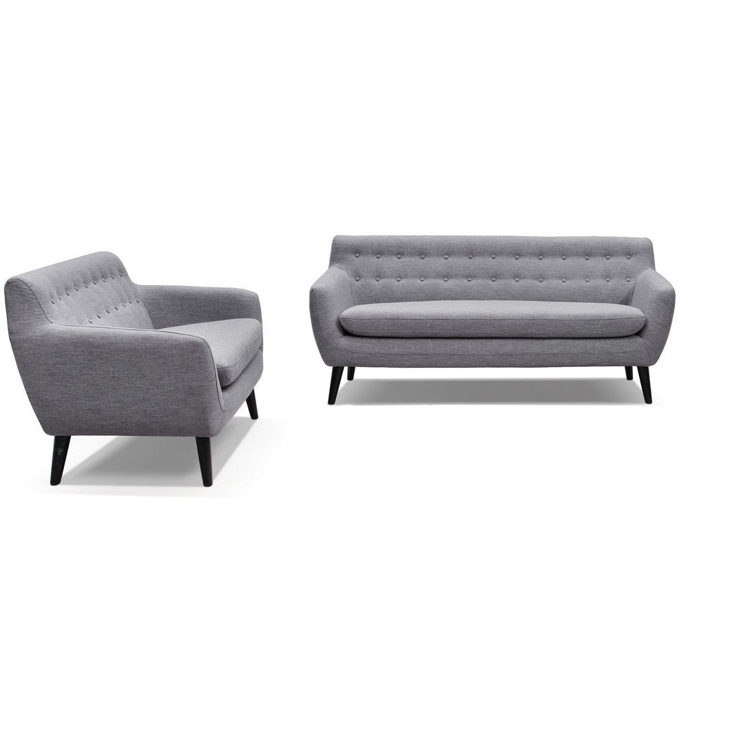 Retro Buttoned Lounge Suite (3+2+1)