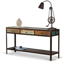 Otis Iron & Wood Console Table