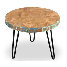 Tess Iron & Wood Side Table