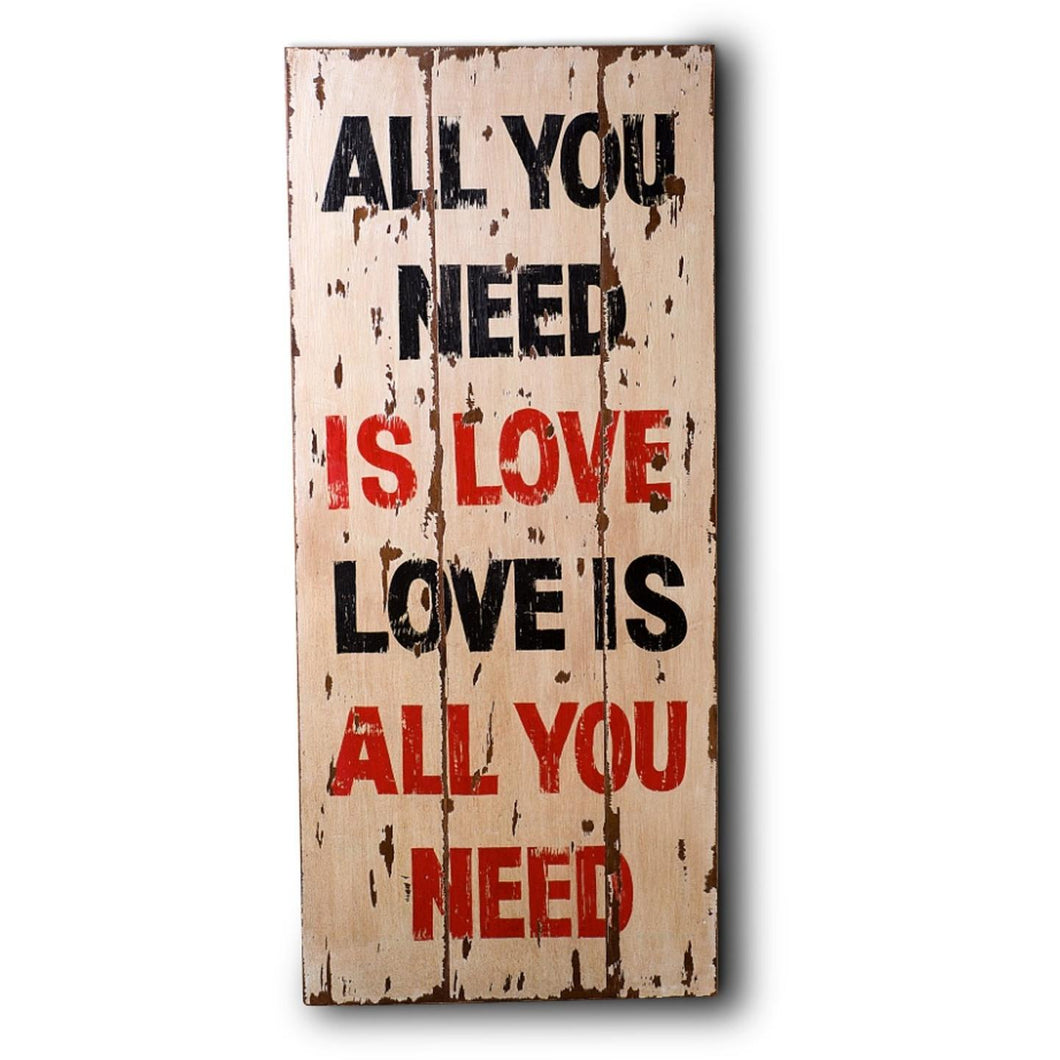 Wooden Wall Hanging In Antique Cream