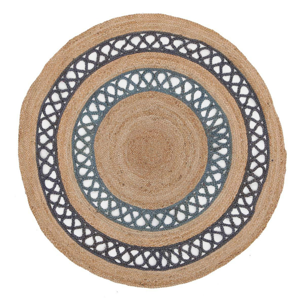 Atrium Lilo Round Rug - 150 x 150cm - Blue
