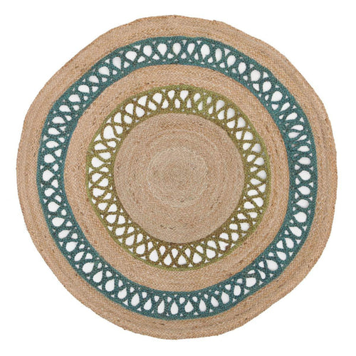 Atrium Lilo Round Rug - 150 x 150cm - Turquoise