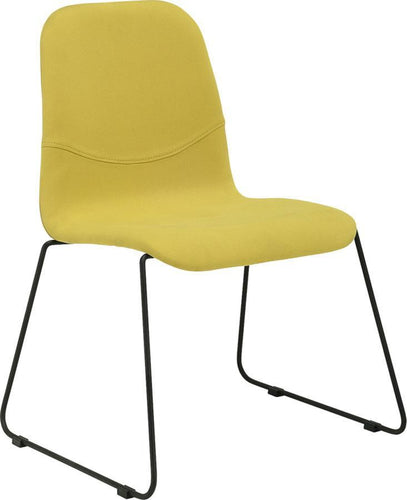 Ava Dining Chair - Black Metal + Pistachio