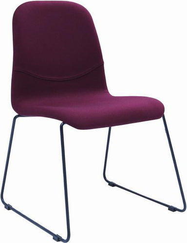 Ava Dining Chair - Black Metal +  Ruby
