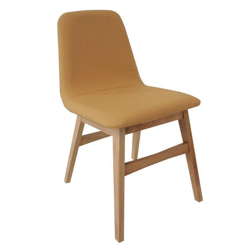 Avice Dining Chair - Oak + Caramel