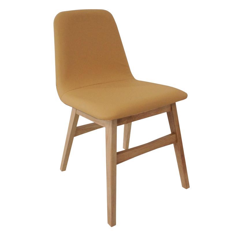 Avice Dining Chair - Oak + Caramel